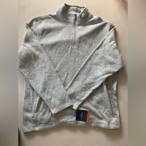 CROFT & BARROW Men's Quarter-Zip Sweater Gray XL NEW
